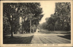 Lower Main Street, Looking North Sharon, CT Postcard Postcard Postcard