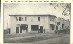 Park Garage and Refreshment Parlor Westbrook, CT Postcard Postcard Postcard