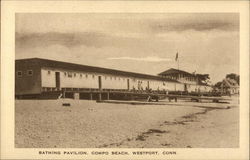 Bathing Pavilion, Compo Beach Postcard