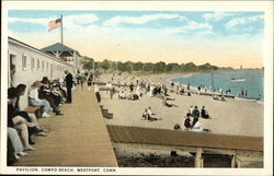 Pavilion, Compo Beach Westport, CT Postcard Postcard Postcard