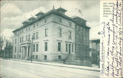 New Police and Charity Building Bridgeport, CT Postcard Postcard Postcard