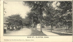 Main Street Clinton, CT Postcard Postcard Postcard