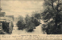 Assawauga River Dam Danielson, CT Postcard Postcard Postcard