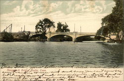 Naugatuck Bridge Derby, CT Postcard Postcard Postcard