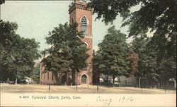 Episcopal Church Derby, CT Postcard Postcard Postcard