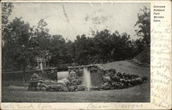 Hubbard Park Entrance Meriden, CT Postcard Postcard Postcard