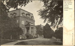 Main Building, Connecticut Hospital for Insane. Postcard