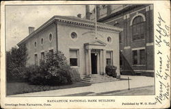 Naugatuck National Bank Building Postcard