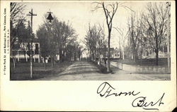 Park Street and Railroad Avenue New Canaan, CT Postcard Postcard Postcard