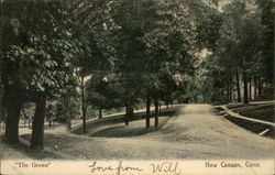 The Green New Canaan, CT Postcard Postcard Postcard