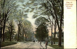 View on Broadway Postcard