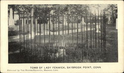 Tomb of Lady Fenwick Saybrook Point, CT Postcard Postcard Postcard