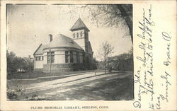 Plumb Memorial Library Shelton, CT Postcard Postcard Postcard