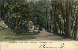 West Drive & Lake, Lake Compounce Postcard