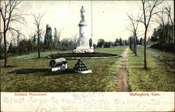 Soldiers Monument Wallingford, CT Postcard Postcard Postcard