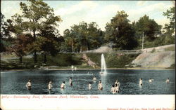 Swimming Pool, Hamilton Park Waterbury, CT Postcard Postcard Postcard