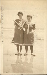 Women on Beach Postcard