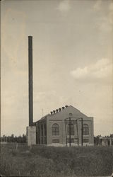 Factory Building with Large Chimney Buildings Postcard Postcard Postcard