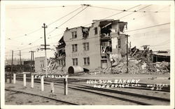 Earthquake, Holsum Bakery Long Beach, CA Postcard Postcard Postcard