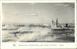 The Mud Pots in Volcano Lake - Near Niland, California Postcard