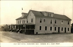 Half Way Hotel Hereford, QC Canada Quebec Postcard Postcard Postcard