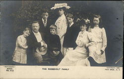 The Roosevelt Family Postcard