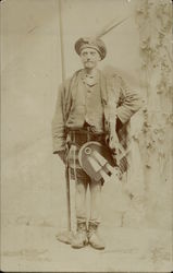 Portrait of Man in Kilt Postcard