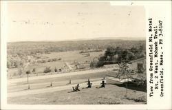 View from Greenfield Mt. Motel Massachusetts Postcard Postcard Postcard