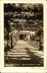 Entrance Saratoga Inn California Postcard Postcard Postcard