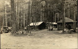 Cottages and Auto Park, Rainbow Falls Neopit, WI Postcard Postcard Postcard