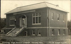 Armada Free Public Library Michigan Postcard Postcard Postcard