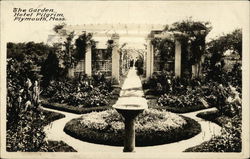 The Garden, Hotel Pilgrim Plymouth, MA Postcard Postcard Postcard