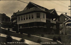 Home of C. P. Seaverns Allerton, MA Postcard Postcard Postcard