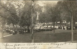 Park Taken From Club Room Barre, MA Postcard Postcard Postcard