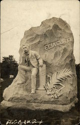 Hope Cemetery - Elia Corti Monument Postcard