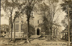 The First Baptist Church Greenfield, MA Postcard Postcard Postcard