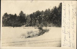 Outdoor Snow Scene Postcard