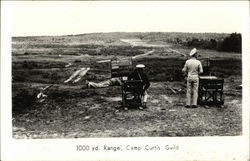 1000 yd Range, Camp Curtis Guild Men Postcard Postcard Postcard