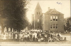 High School. Agency City, Iowa Postcard Postcard Postcard