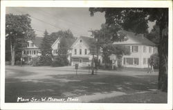 Main St., Fire Station Postcard