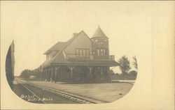 Railway Depot Postcard