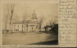 Street View of Congregational Church Postcard