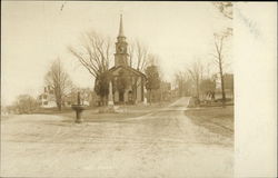 Baptist Church and Town Hall Postcard