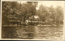 Cabins on the Shore of Lake Zoar Riverside, CT Postcard Postcard Postcard