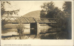 Mill River, Bridge and Dam Mount Carmel, CT Postcard Postcard Postcard