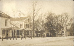 Winter Town Scene Newtown, CT Postcard Postcard Postcard