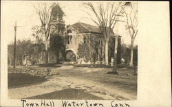 Town Hall Watertown, CT Postcard Postcard Postcard