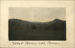 View of Hills West Cornwall, CT Postcard Postcard Postcard