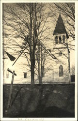 White Chapel on a Hill Postcard