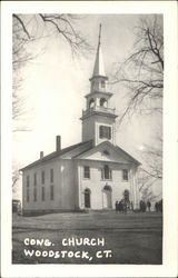 Congregational Church Woodstock, CT Postcard Postcard Postcard